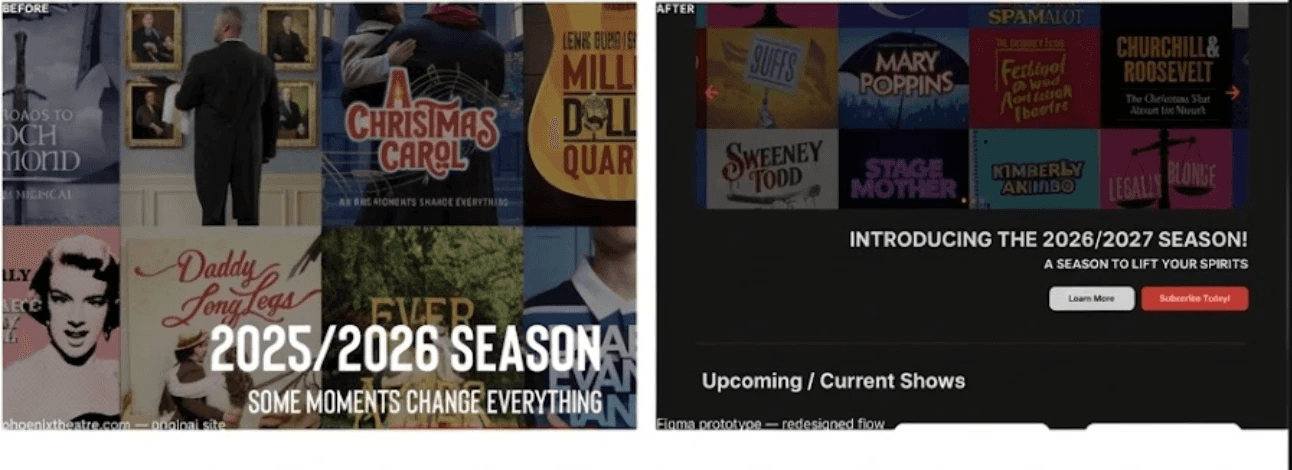Phoenix Theatre homepage