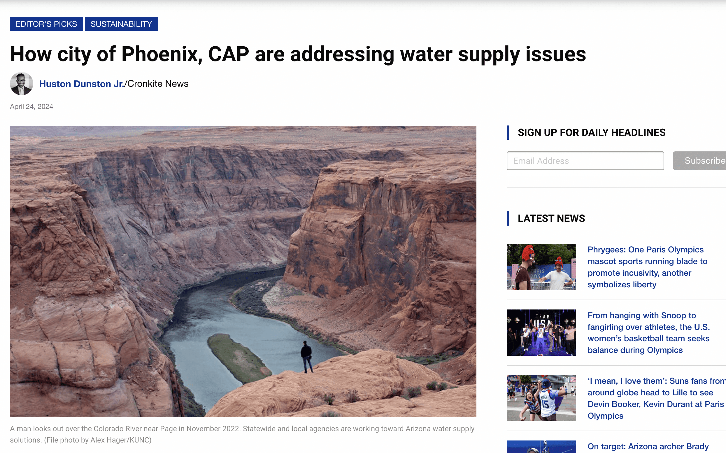 Water news and data were spread across dozens of sources.